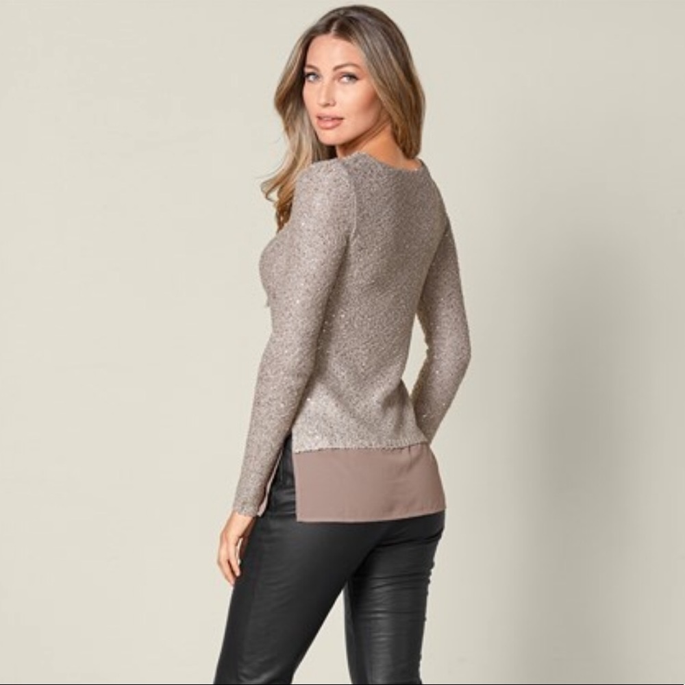 Sequin Detail Sweater - Picture 2 of 4